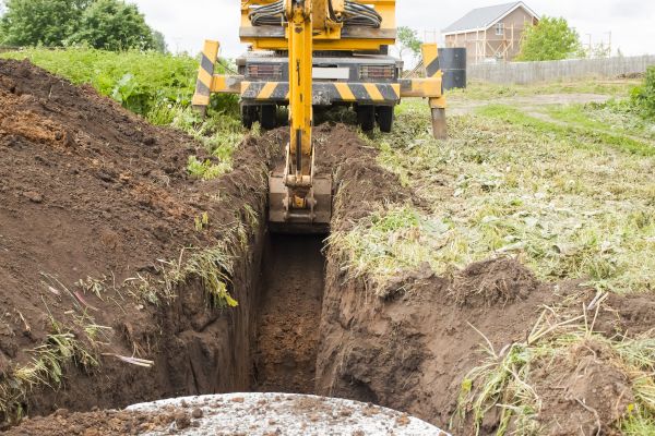 Drainage Trench Installation in Dawsonville