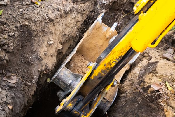 Downspout Trenching in Dawsonville