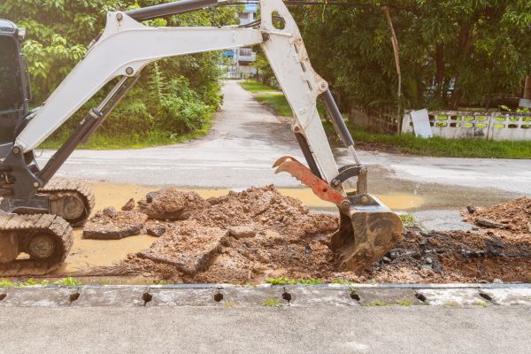 Water Line Excavation in Dawsonville